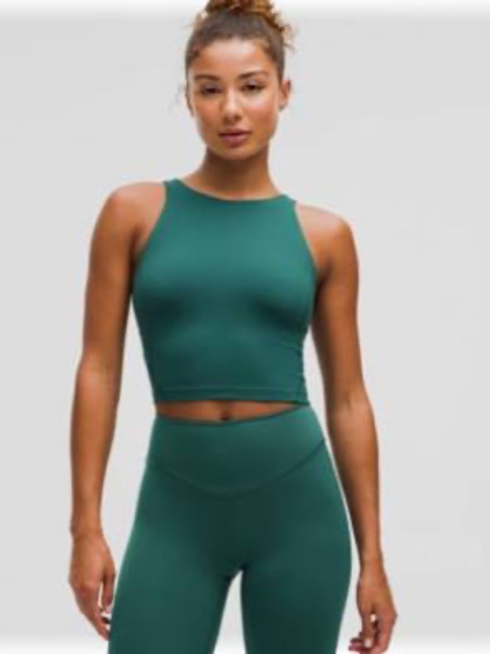 LuLuLemon High Neck Align Tank Top - Size 2 - Storm Teal (athletic/tennis/yoga)